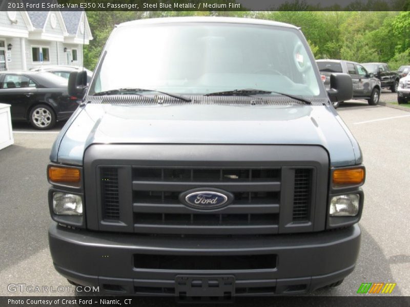 Steel Blue Metallic / Medium Flint 2013 Ford E Series Van E350 XL Passenger