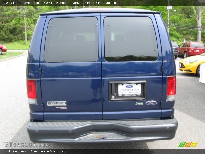 Dark Blue Pearl / Medium Flint 2013 Ford E Series Van E350 XL Passenger