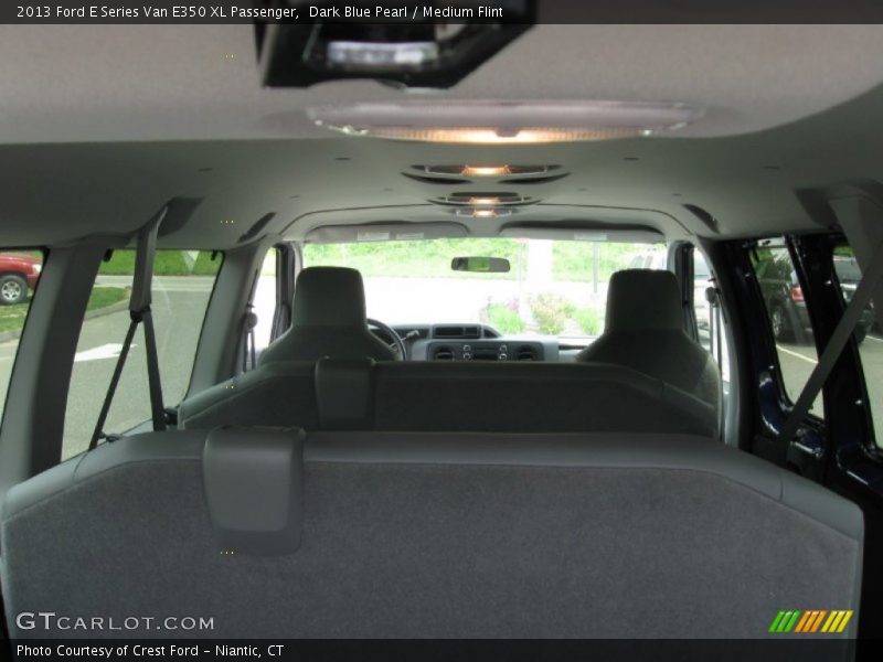 Dark Blue Pearl / Medium Flint 2013 Ford E Series Van E350 XL Passenger