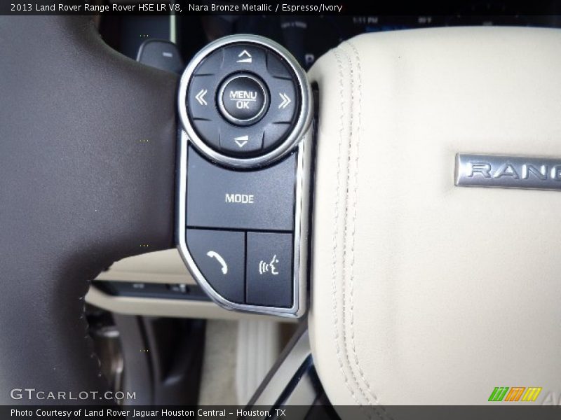 Controls of 2013 Range Rover HSE LR V8