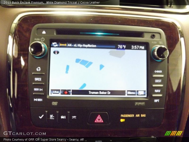 White Diamond Tricoat / Cocoa Leather 2013 Buick Enclave Premium