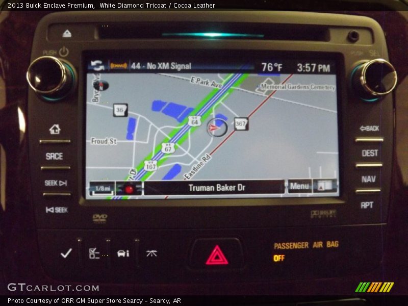White Diamond Tricoat / Cocoa Leather 2013 Buick Enclave Premium