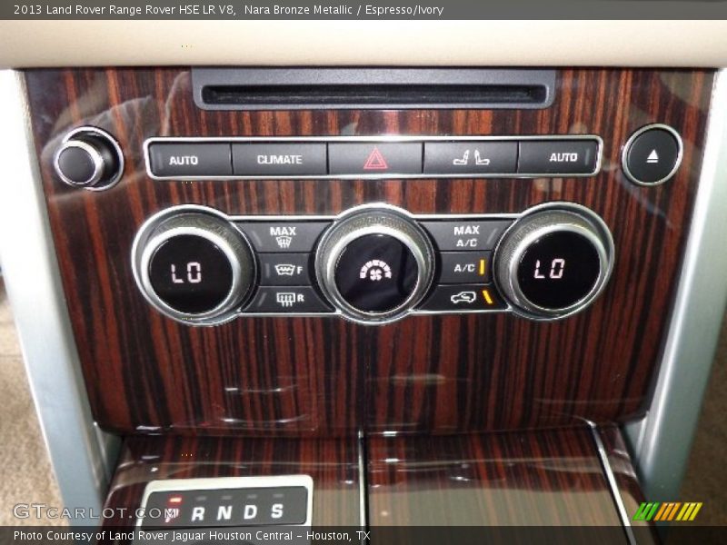 Controls of 2013 Range Rover HSE LR V8