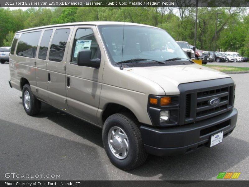 Pueblo Gold Metallic / Medium Pebble 2013 Ford E Series Van E350 XL Extended Passenger