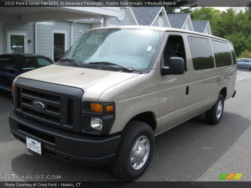 Pueblo Gold Metallic / Medium Pebble 2013 Ford E Series Van E350 XL Extended Passenger