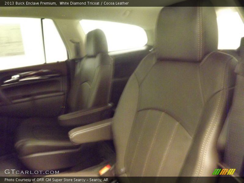 White Diamond Tricoat / Cocoa Leather 2013 Buick Enclave Premium