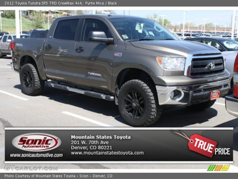 Pyrite Mica / Black 2012 Toyota Tundra SR5 TRD CrewMax 4x4