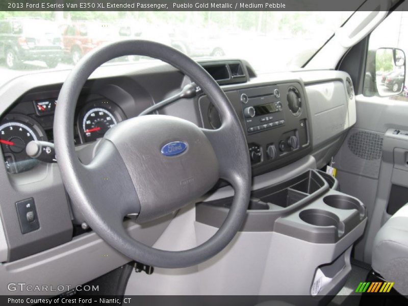 Pueblo Gold Metallic / Medium Pebble 2013 Ford E Series Van E350 XL Extended Passenger