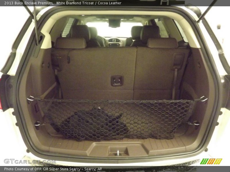 White Diamond Tricoat / Cocoa Leather 2013 Buick Enclave Premium
