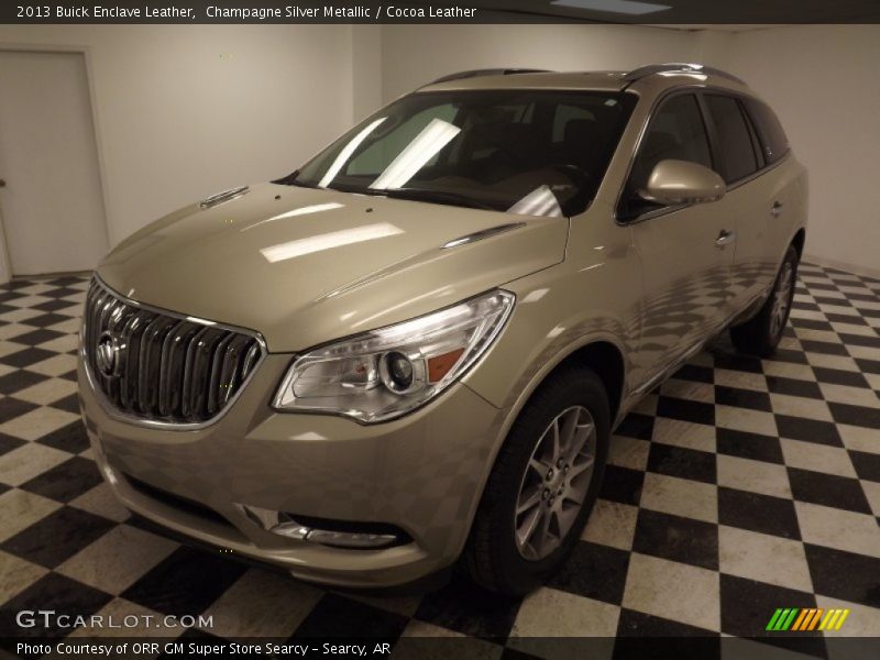 Champagne Silver Metallic / Cocoa Leather 2013 Buick Enclave Leather