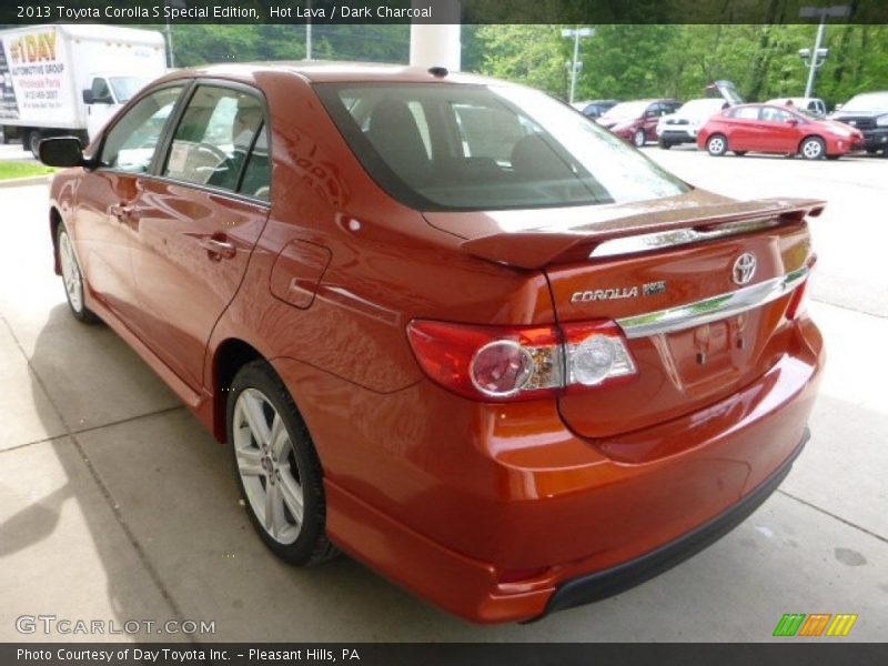 Hot Lava / Dark Charcoal 2013 Toyota Corolla S Special Edition