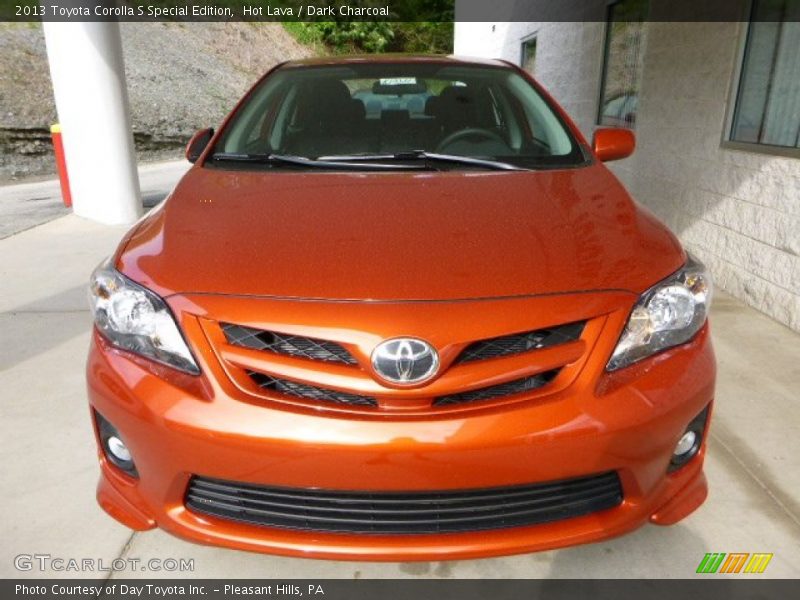 Hot Lava / Dark Charcoal 2013 Toyota Corolla S Special Edition