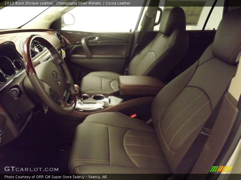Champagne Silver Metallic / Cocoa Leather 2013 Buick Enclave Leather