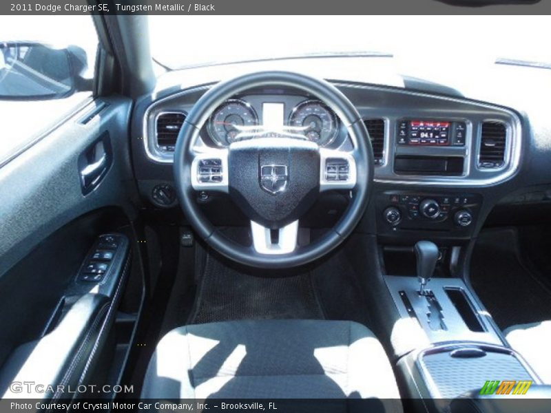 Tungsten Metallic / Black 2011 Dodge Charger SE