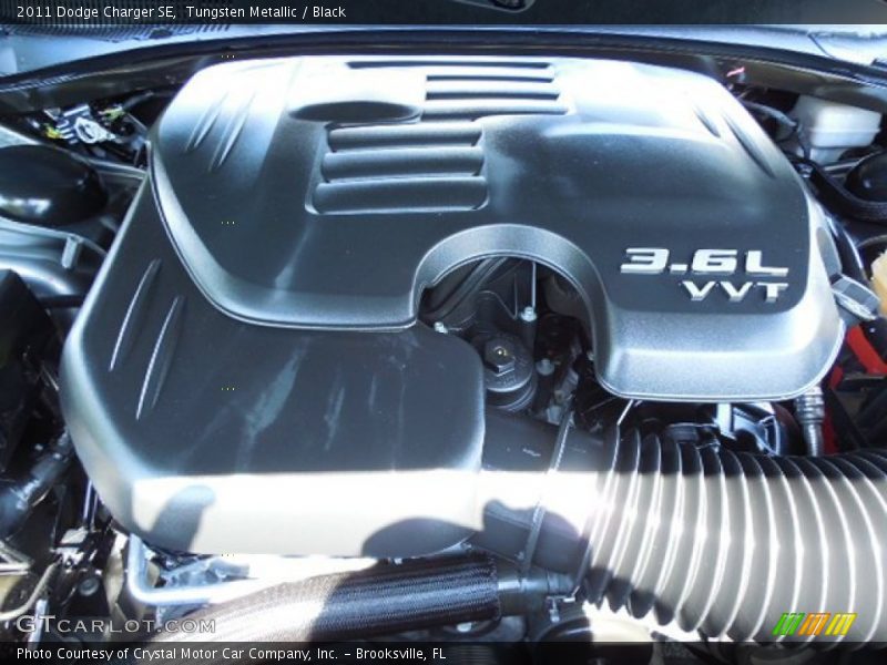 Tungsten Metallic / Black 2011 Dodge Charger SE