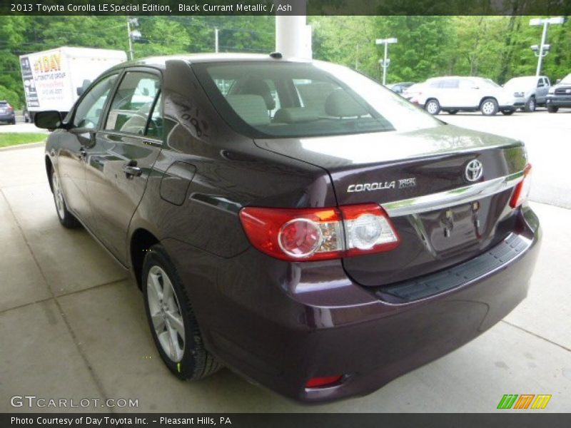 Black Currant Metallic / Ash 2013 Toyota Corolla LE Special Edition