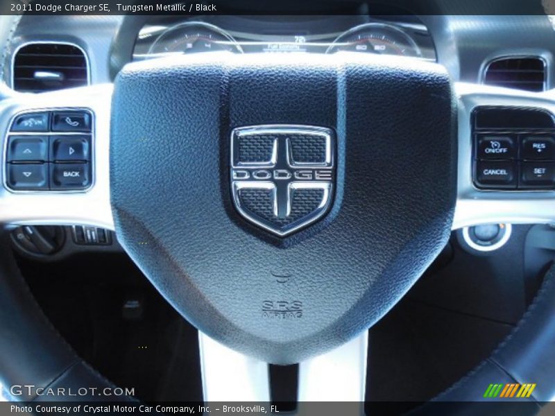 Tungsten Metallic / Black 2011 Dodge Charger SE