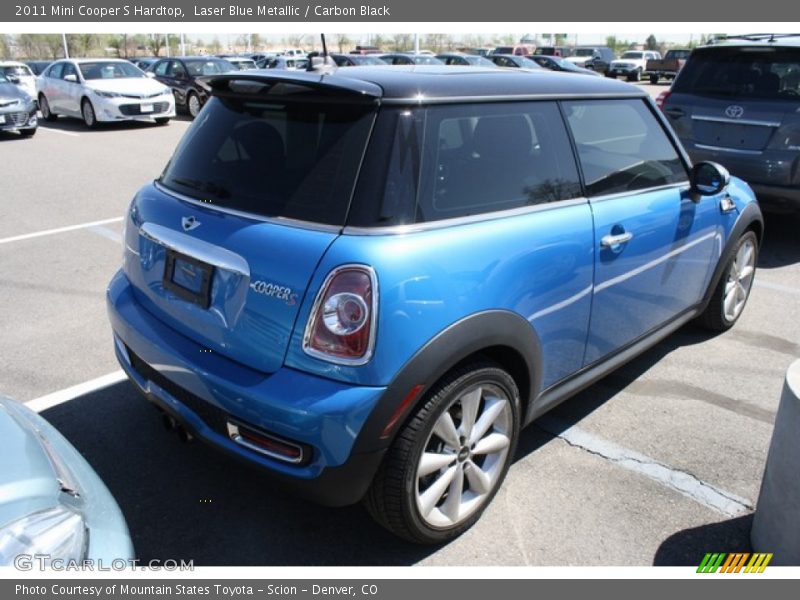 Laser Blue Metallic / Carbon Black 2011 Mini Cooper S Hardtop