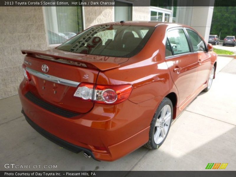 Hot Lava / Dark Charcoal 2013 Toyota Corolla S Special Edition