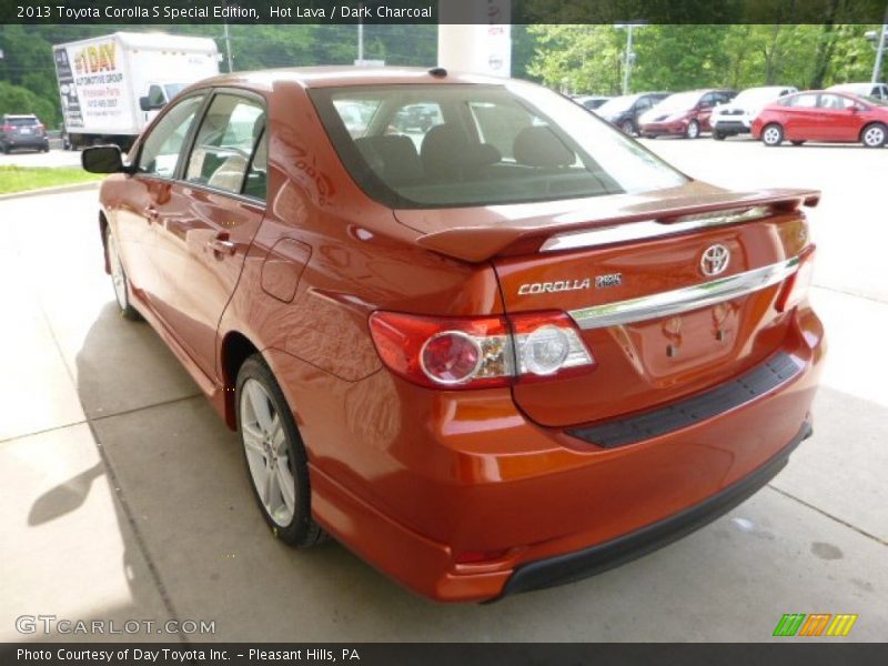 Hot Lava / Dark Charcoal 2013 Toyota Corolla S Special Edition