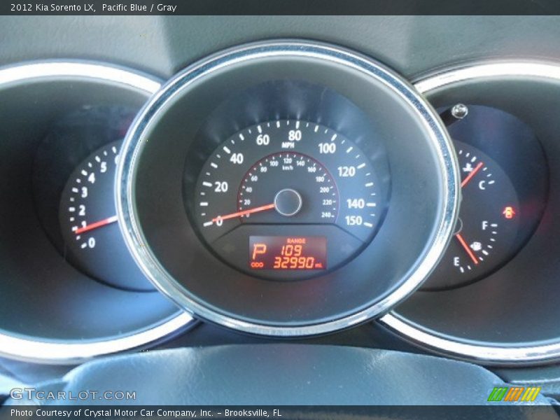 Pacific Blue / Gray 2012 Kia Sorento LX