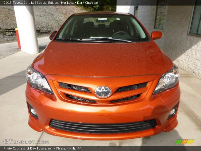 Hot Lava / Dark Charcoal 2013 Toyota Corolla S Special Edition