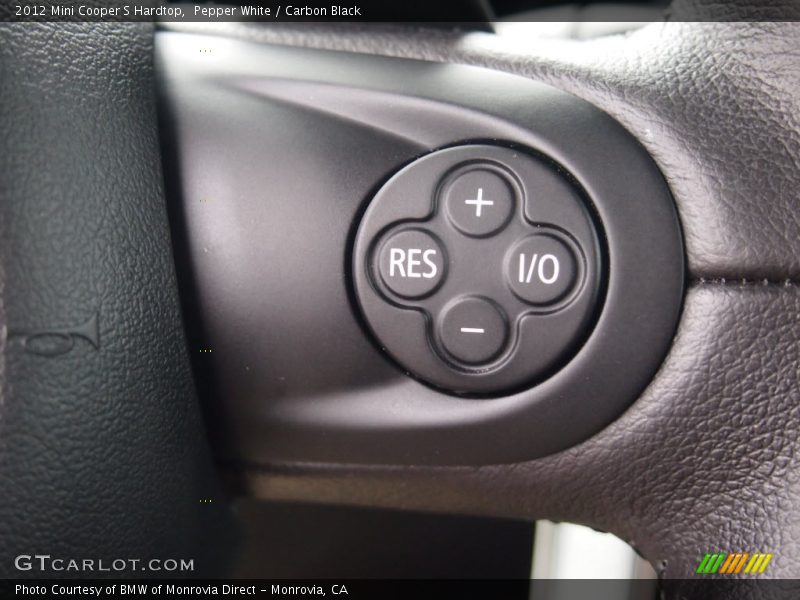 Pepper White / Carbon Black 2012 Mini Cooper S Hardtop