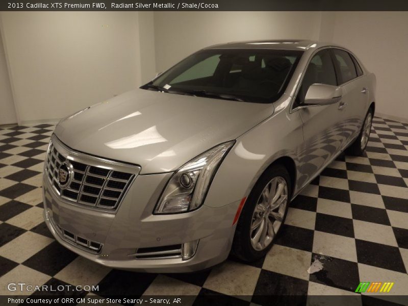 Radiant Silver Metallic / Shale/Cocoa 2013 Cadillac XTS Premium FWD