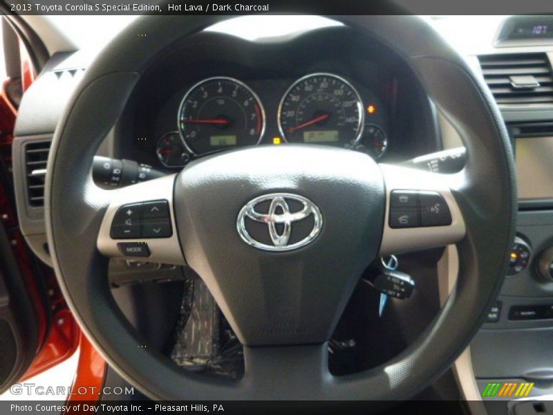 Hot Lava / Dark Charcoal 2013 Toyota Corolla S Special Edition