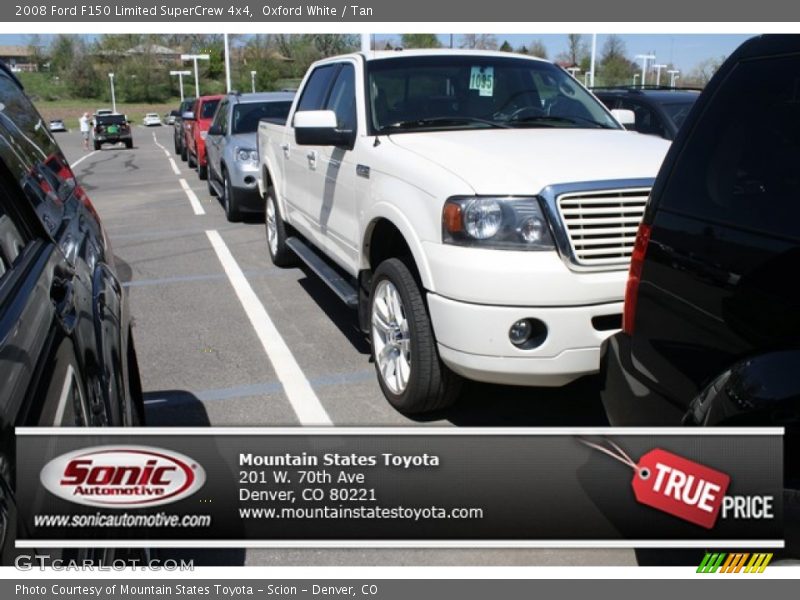 Oxford White / Tan 2008 Ford F150 Limited SuperCrew 4x4