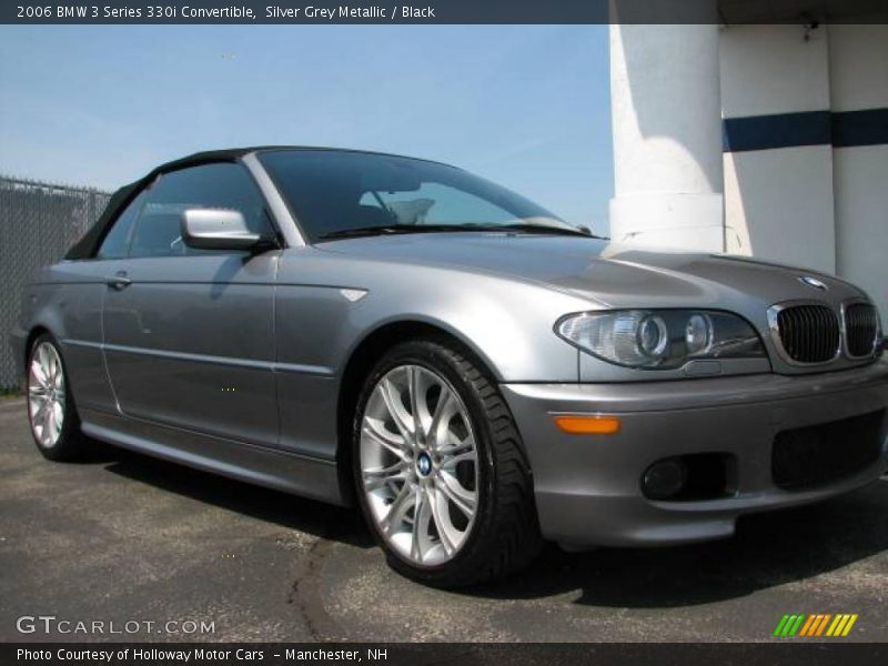 Silver Grey Metallic / Black 2006 BMW 3 Series 330i Convertible