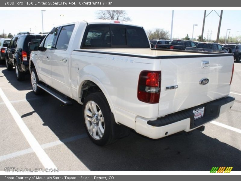 Oxford White / Tan 2008 Ford F150 Limited SuperCrew 4x4