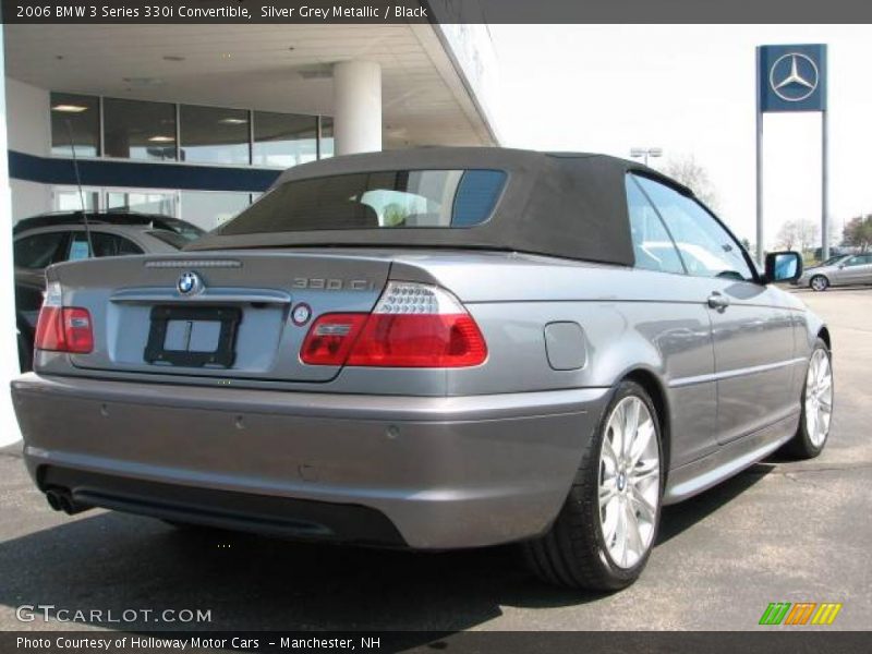 Silver Grey Metallic / Black 2006 BMW 3 Series 330i Convertible