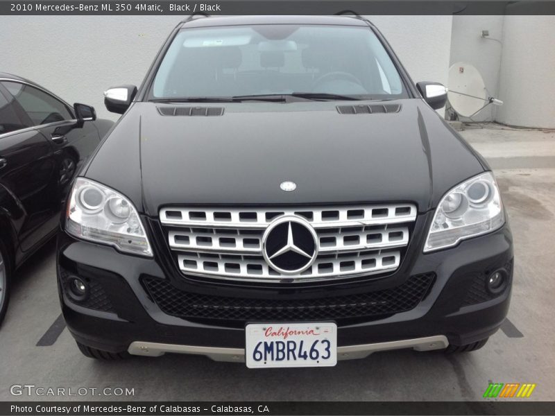 Black / Black 2010 Mercedes-Benz ML 350 4Matic