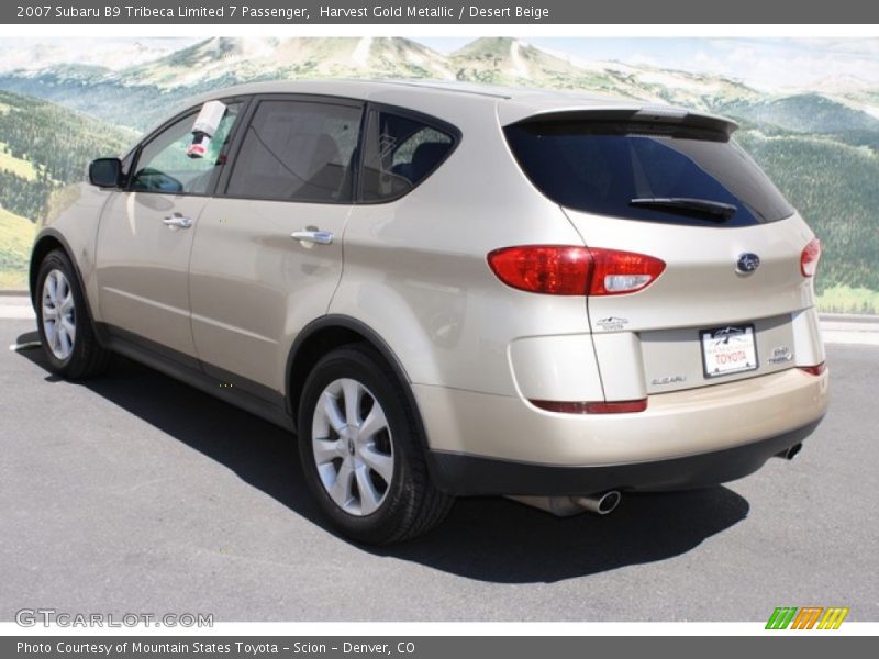 Harvest Gold Metallic / Desert Beige 2007 Subaru B9 Tribeca Limited 7 Passenger