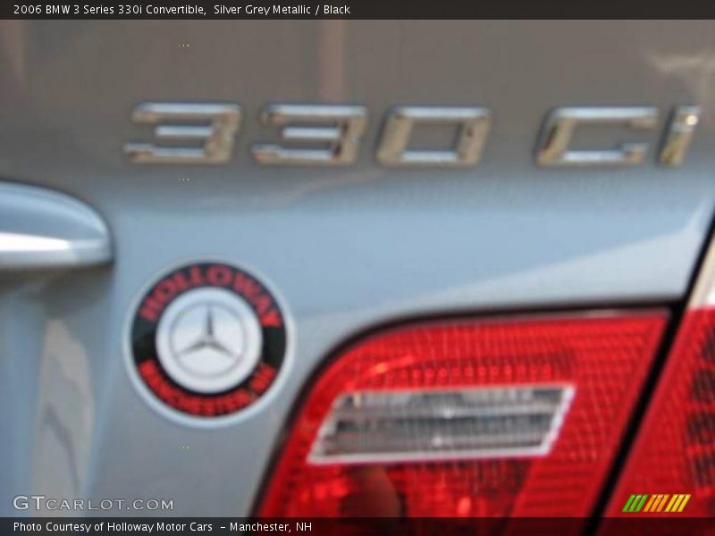 Silver Grey Metallic / Black 2006 BMW 3 Series 330i Convertible