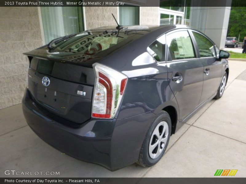 Winter Gray Metallic / Misty Gray 2013 Toyota Prius Three Hybrid
