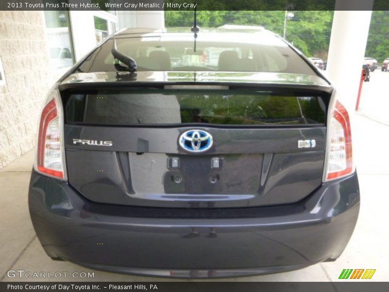 Winter Gray Metallic / Misty Gray 2013 Toyota Prius Three Hybrid