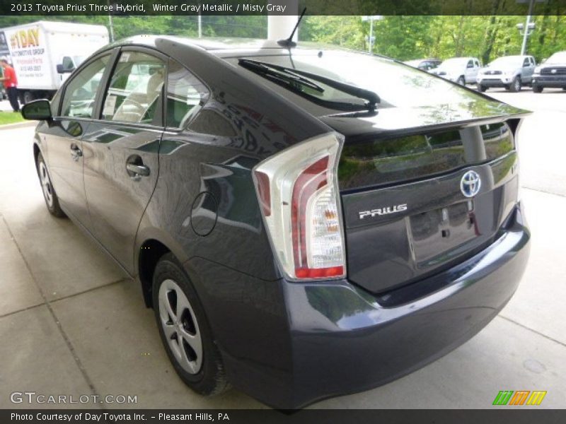 Winter Gray Metallic / Misty Gray 2013 Toyota Prius Three Hybrid