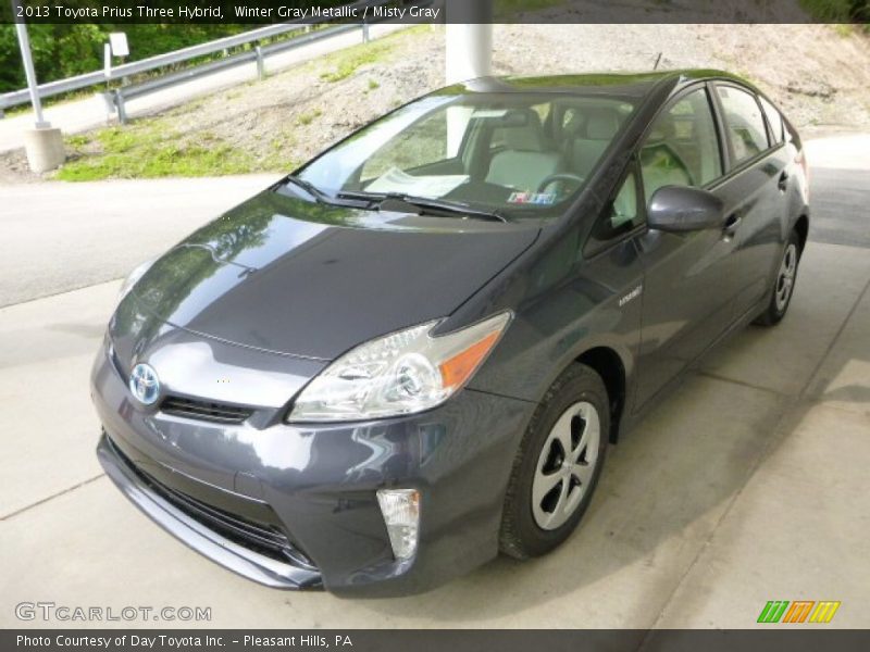 Winter Gray Metallic / Misty Gray 2013 Toyota Prius Three Hybrid