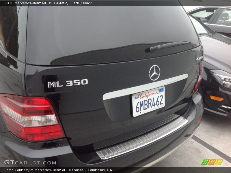 Black / Black 2010 Mercedes-Benz ML 350 4Matic