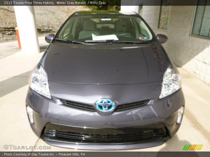 Winter Gray Metallic / Misty Gray 2013 Toyota Prius Three Hybrid