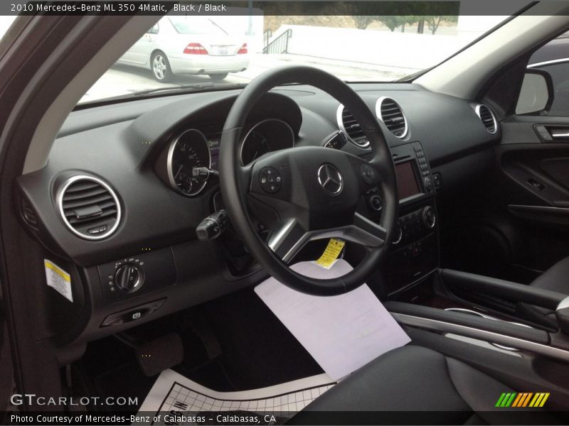 Black / Black 2010 Mercedes-Benz ML 350 4Matic