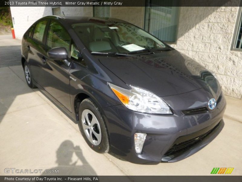 Winter Gray Metallic / Misty Gray 2013 Toyota Prius Three Hybrid