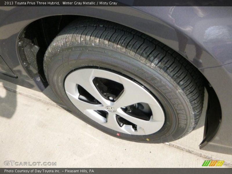 Winter Gray Metallic / Misty Gray 2013 Toyota Prius Three Hybrid