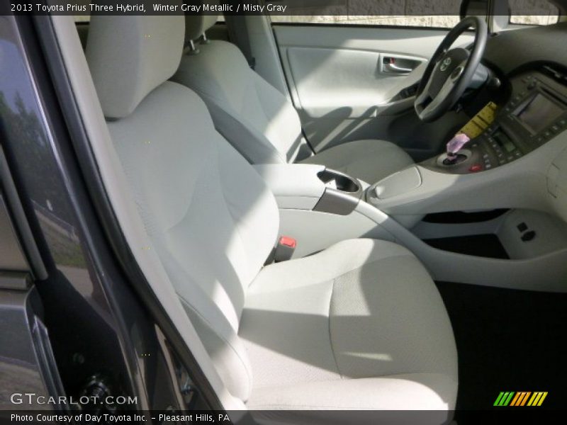 Winter Gray Metallic / Misty Gray 2013 Toyota Prius Three Hybrid