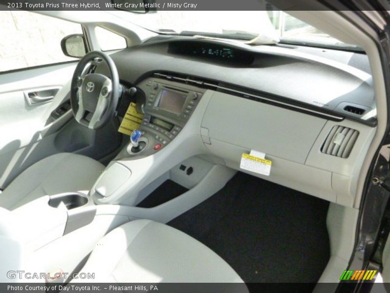 Winter Gray Metallic / Misty Gray 2013 Toyota Prius Three Hybrid