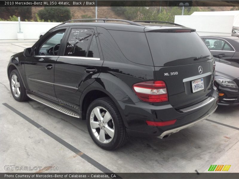 Black / Black 2010 Mercedes-Benz ML 350 4Matic