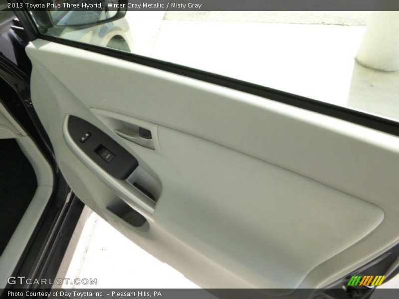 Winter Gray Metallic / Misty Gray 2013 Toyota Prius Three Hybrid