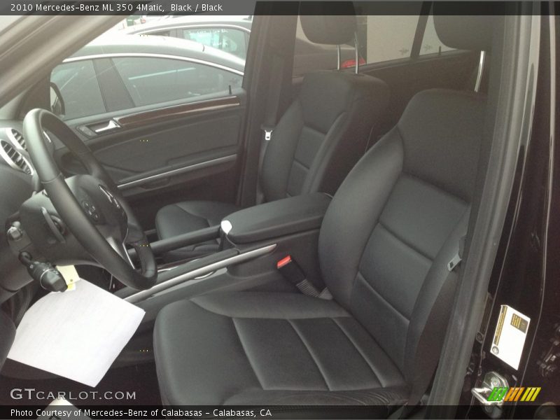 Black / Black 2010 Mercedes-Benz ML 350 4Matic